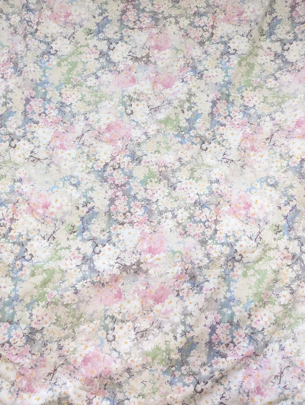 Cuddledown 100% Cotton Cherry Blossom Cottagecore Duvet Cover Full Size